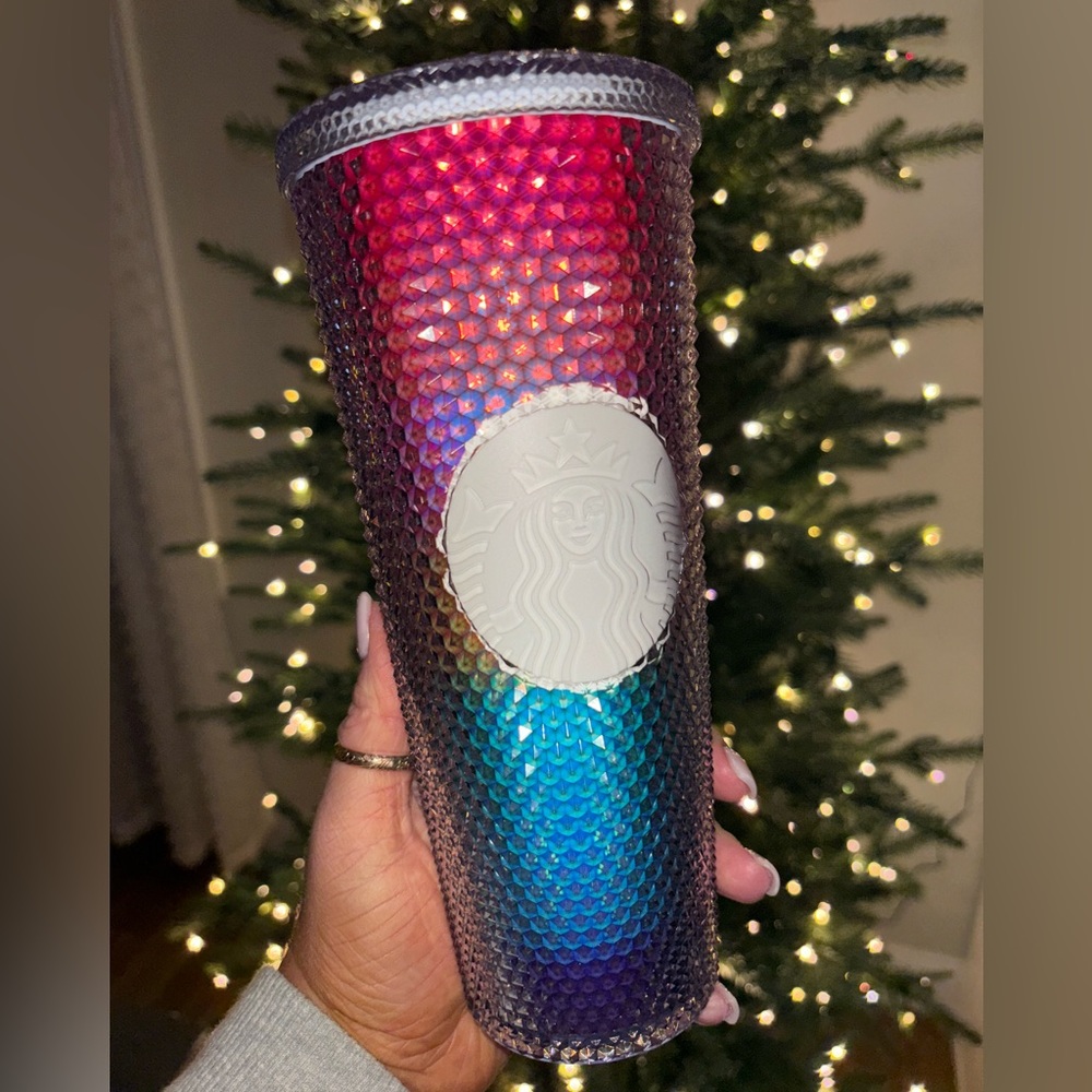 Starbucks Studded Bling Rainbow 24oz  Venti Tumbler